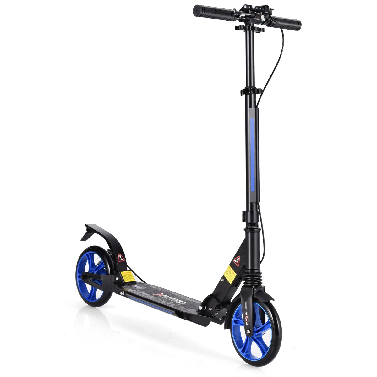 LIVSK Opvouwbare Kinderstep - Verstelbaar Stuur - Aluminium Platform - Blauw