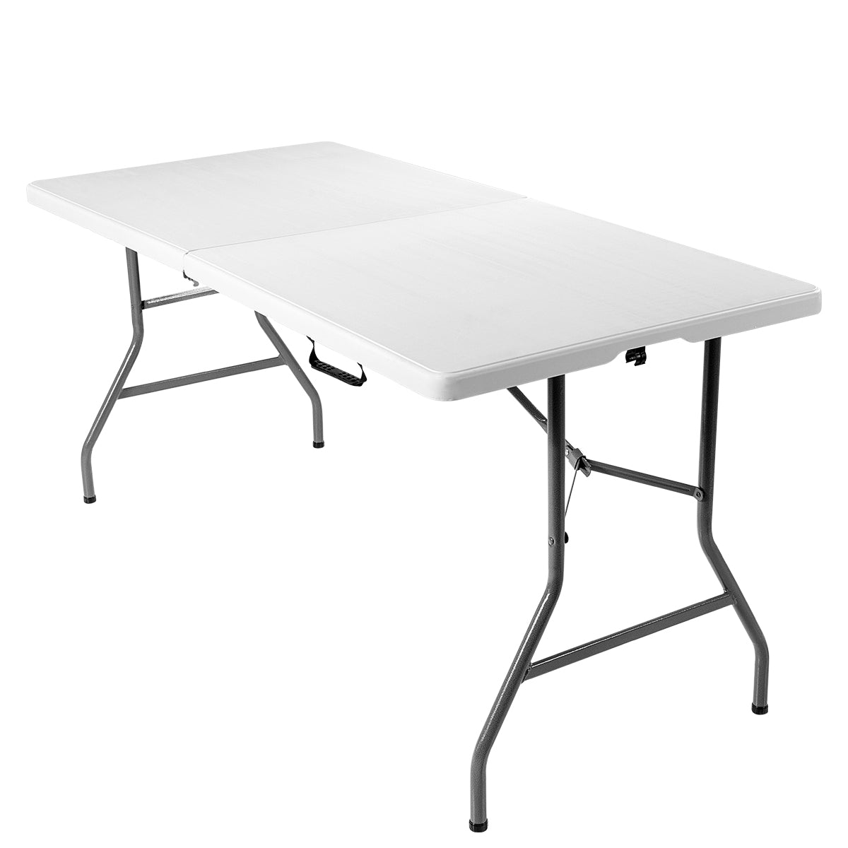 LIVSK Opvouwbare Draagbare Tafel - Voor Binnen en Buiten - Stevig tot 150 kg - Eenvoudig schoon te maken - 153 x 74 x 74 cm -