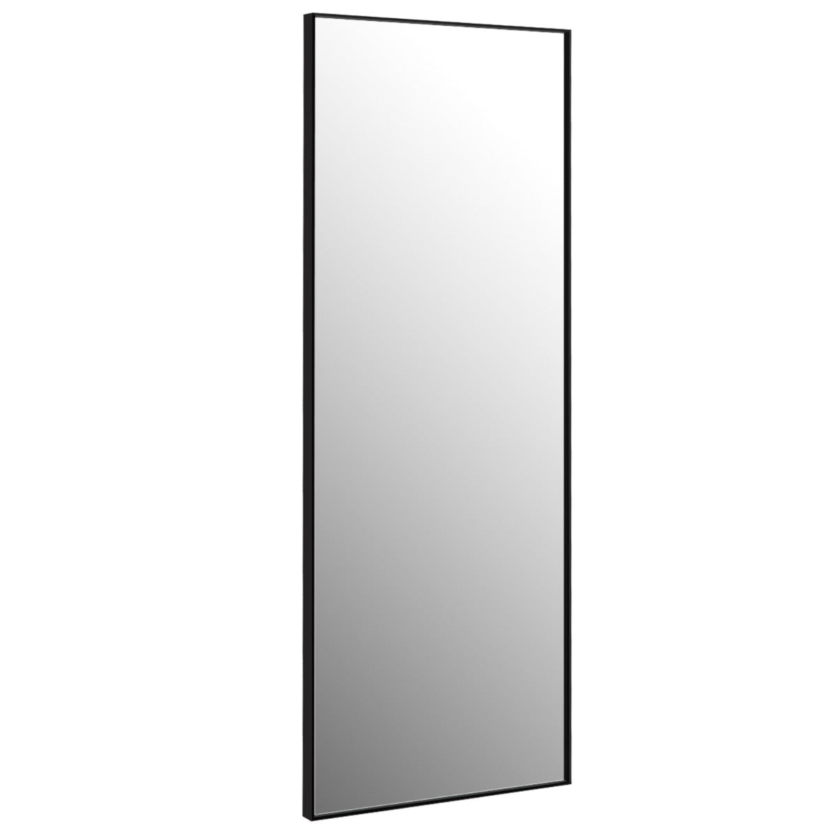 LIVSK Passpiegel - Explosiebestendig Glas - Roestvrij Aluminium Frame - 150 x 56 cm - Veelzijdig Gebruik - Zwart