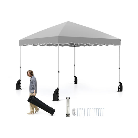 LIVSK Pop-up Luifel Tent 300 x 300 x 266-286 cm - Waterdicht - 3 Instelbare Hoogtes - Inclusief Roltas en Stabiliteitsaccessoires