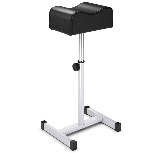 LIVSK Pedicure Voetensteun - Verstelbare Hoogte 45-65 cm - Stalen Frame - Comfortabel Kussen - Voor Salon en Thuis - Zwart