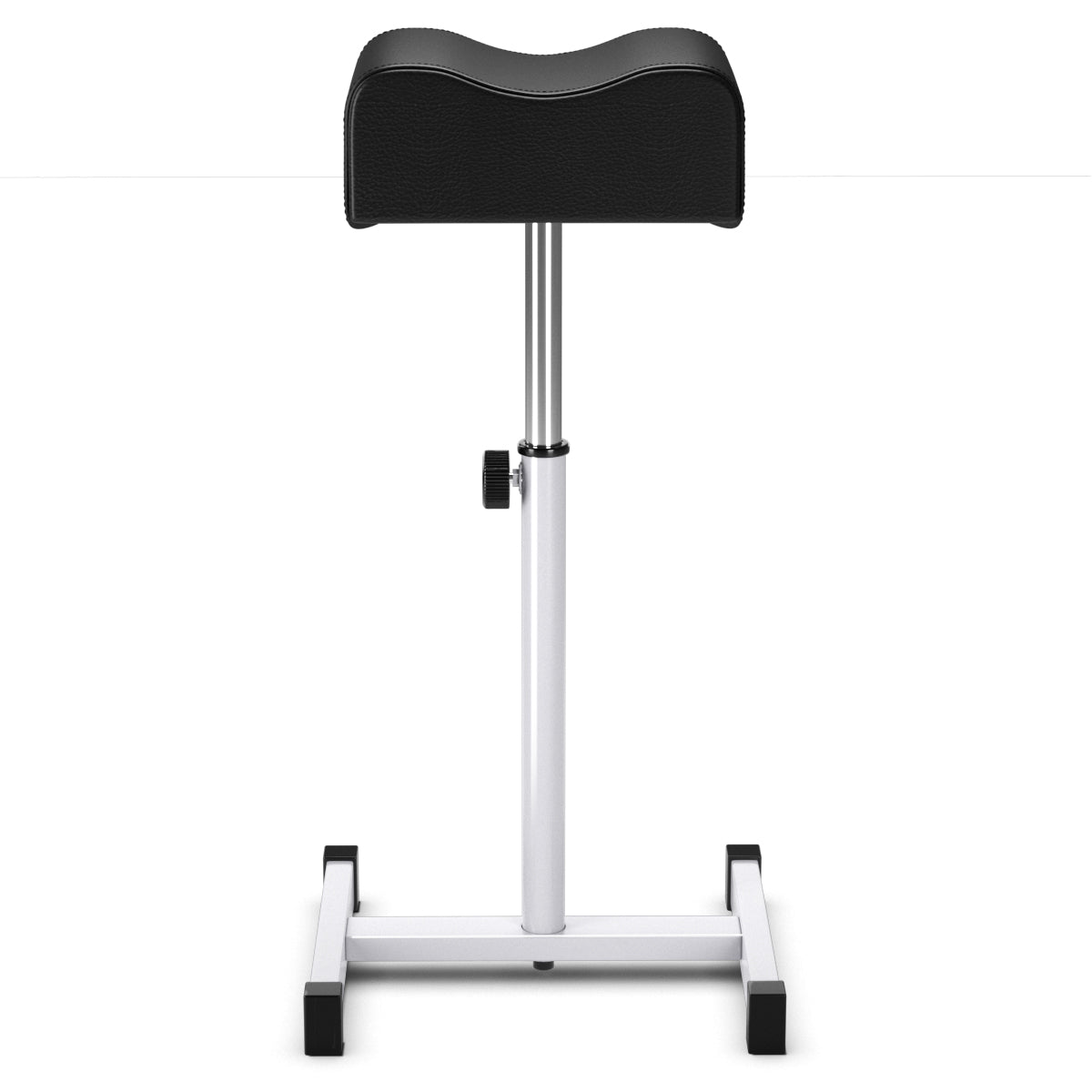 LIVSK Pedicure Voetensteun - Verstelbare Hoogte 45-65 cm - Stalen Frame - Comfortabel Kussen - Voor Salon en Thuis - Zwart