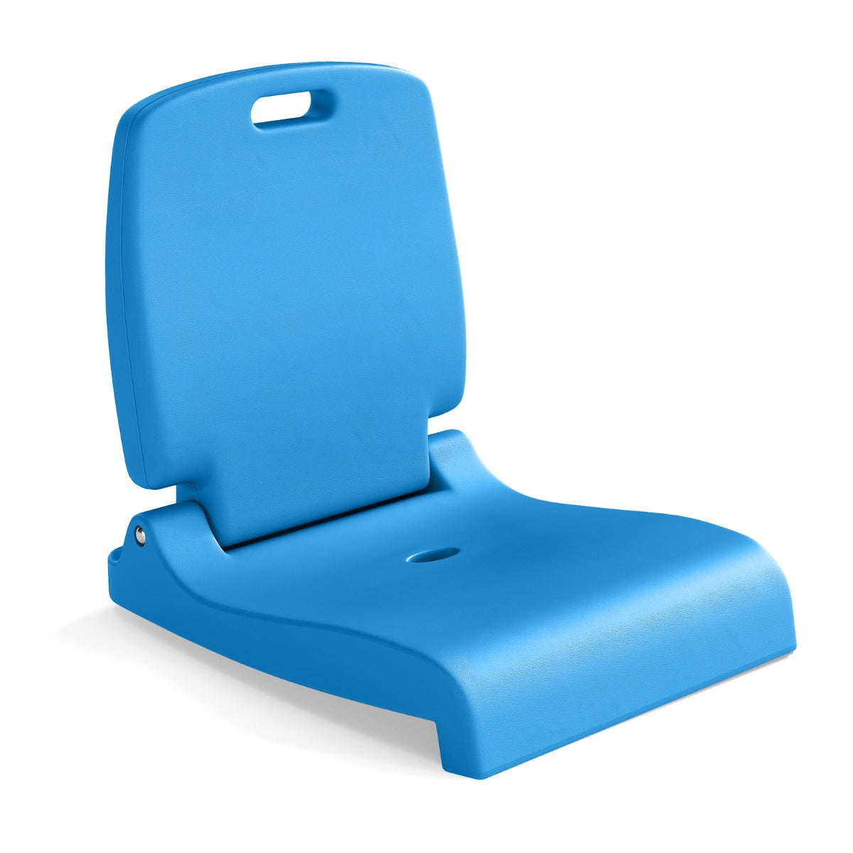 LIVSK Opvouwbare Zwembadstoel - Lichtgewicht en Draagbaar - Ergonomische Rugleuning - Afwateringsgaten - 56 x 47 x 52 cm - Blauw