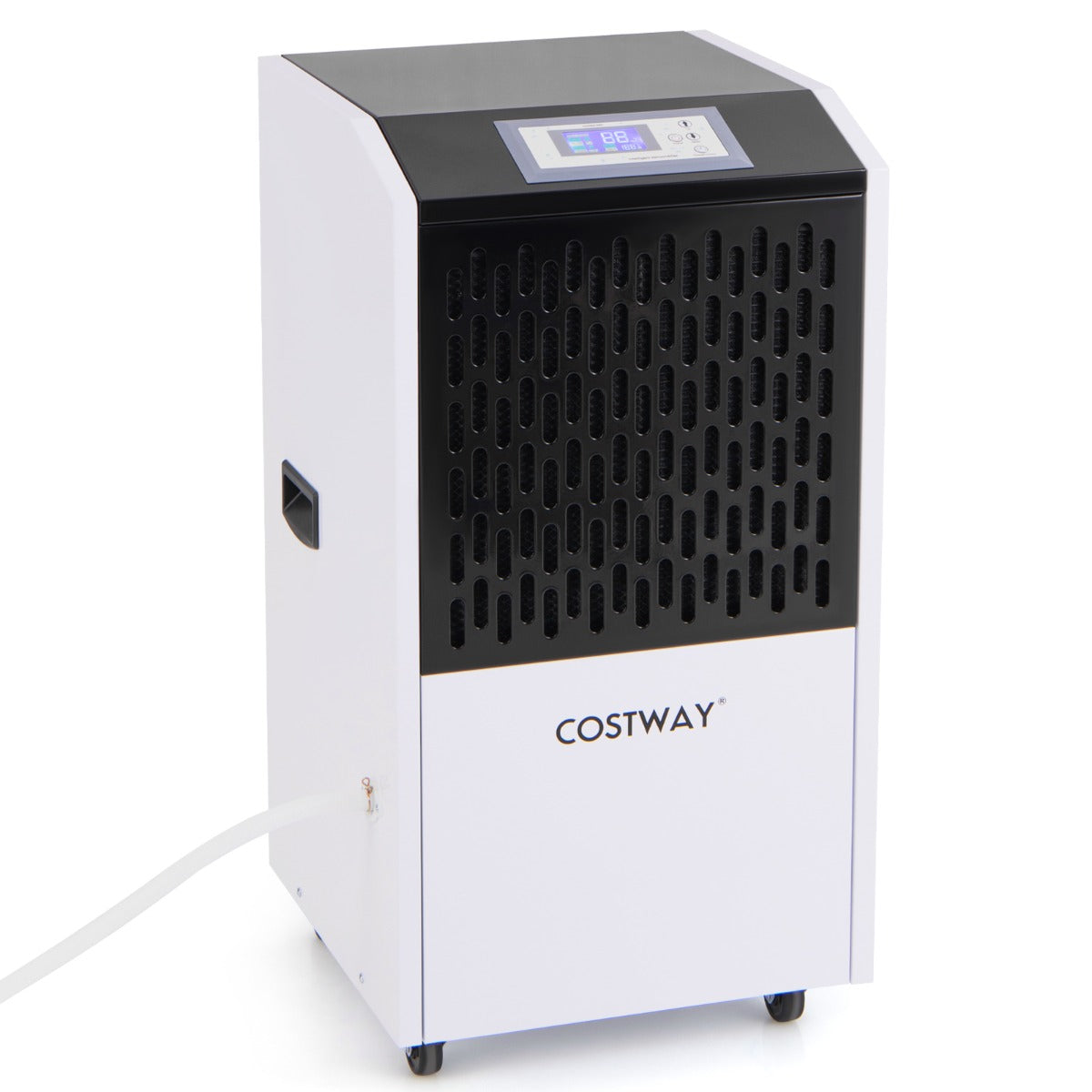 Livsk costway professionele vochtigheids en ventilatiecontrolekit met witte ontvochtiger 118 l dag en ventilator met 3 snelheden 185 1 1