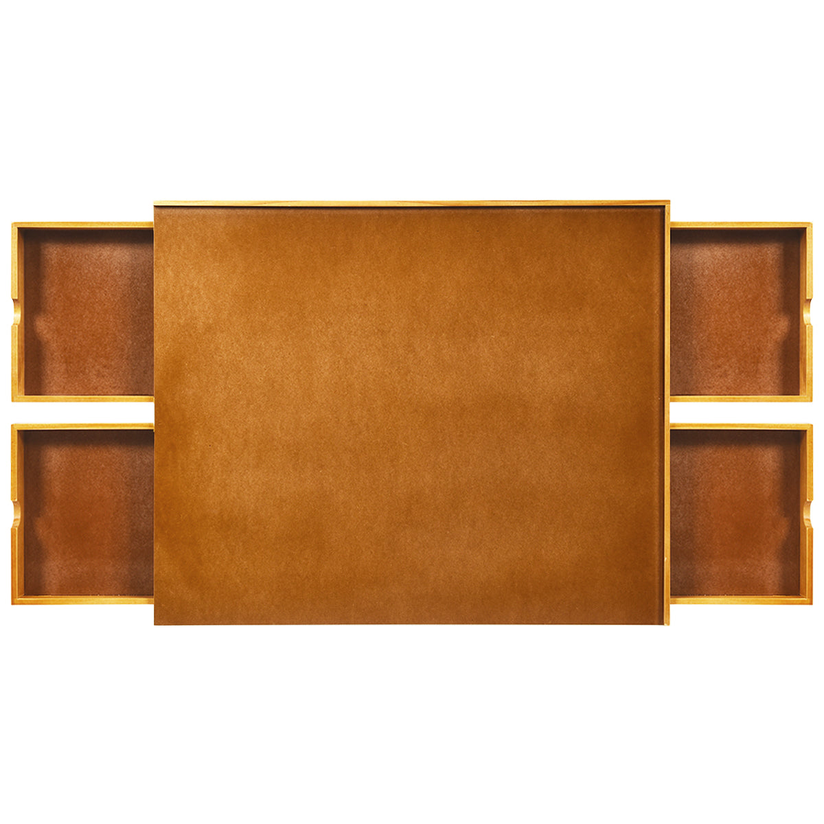 LIVSK Houten Puzzeltafel met Laden - Draagbaar Werkoppervlak voor 1000-1500 Stukjes - 4 Handige Laden - Massief Grenenhout -
