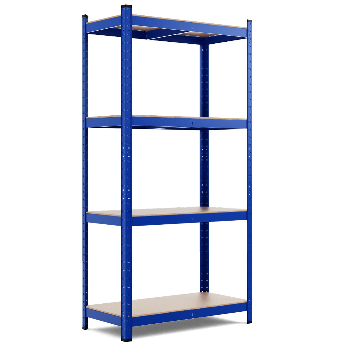 LIVSK Opbergrek - Verstelbare Hoogte - Tot 180 kg per Plank - Eenvoudige Montage - Voor Garage en Kantoor - Blauw