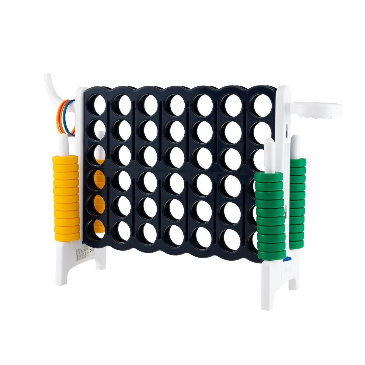 LIVSK Reuzenspelset 4-op-een-rij - 3-in-1 Ontwerp - Duurzaam en Kindvriendelijk - Voor Binnen en Buiten - 84 x 33 x 74 cm - Kleur
