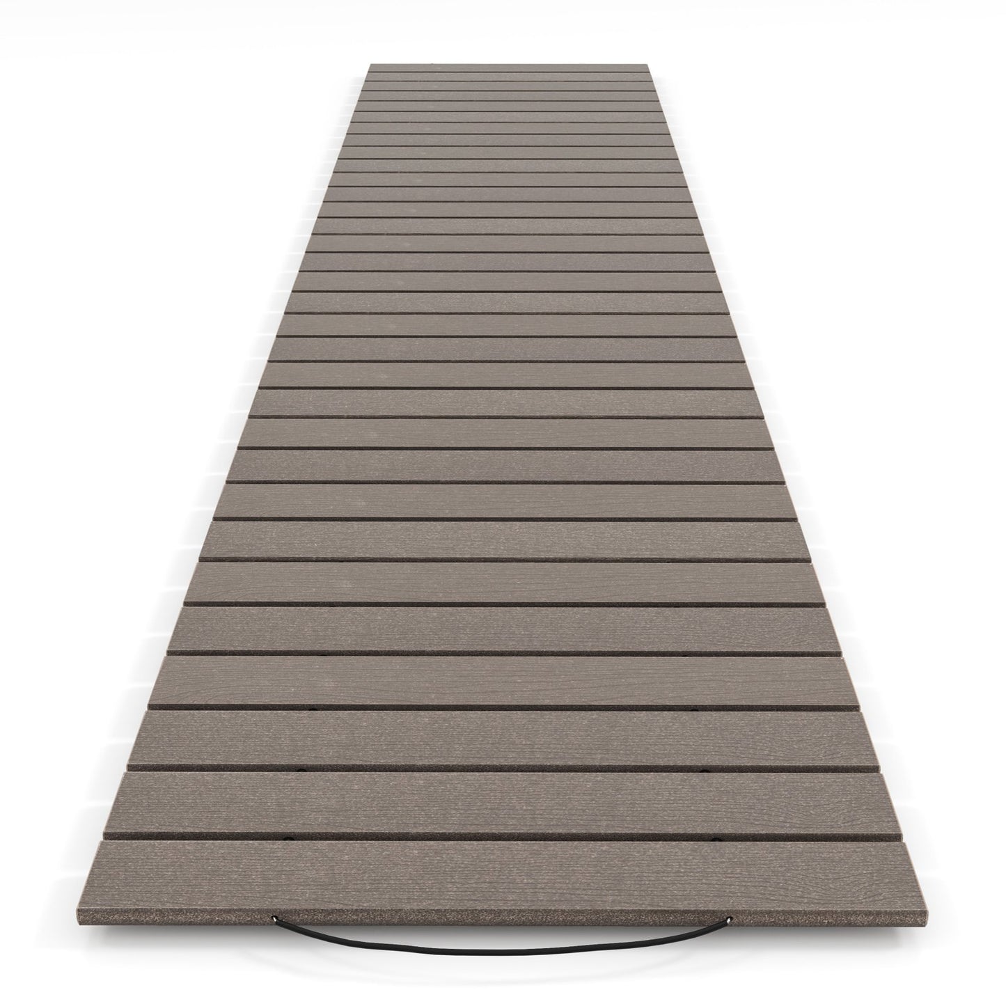 LIVSK Oprolbare Tuinpad van HDPE - Weerbestendig - Antislip - Stevige Verbinding - 242 x 55 x 1,2 cm - Grijs