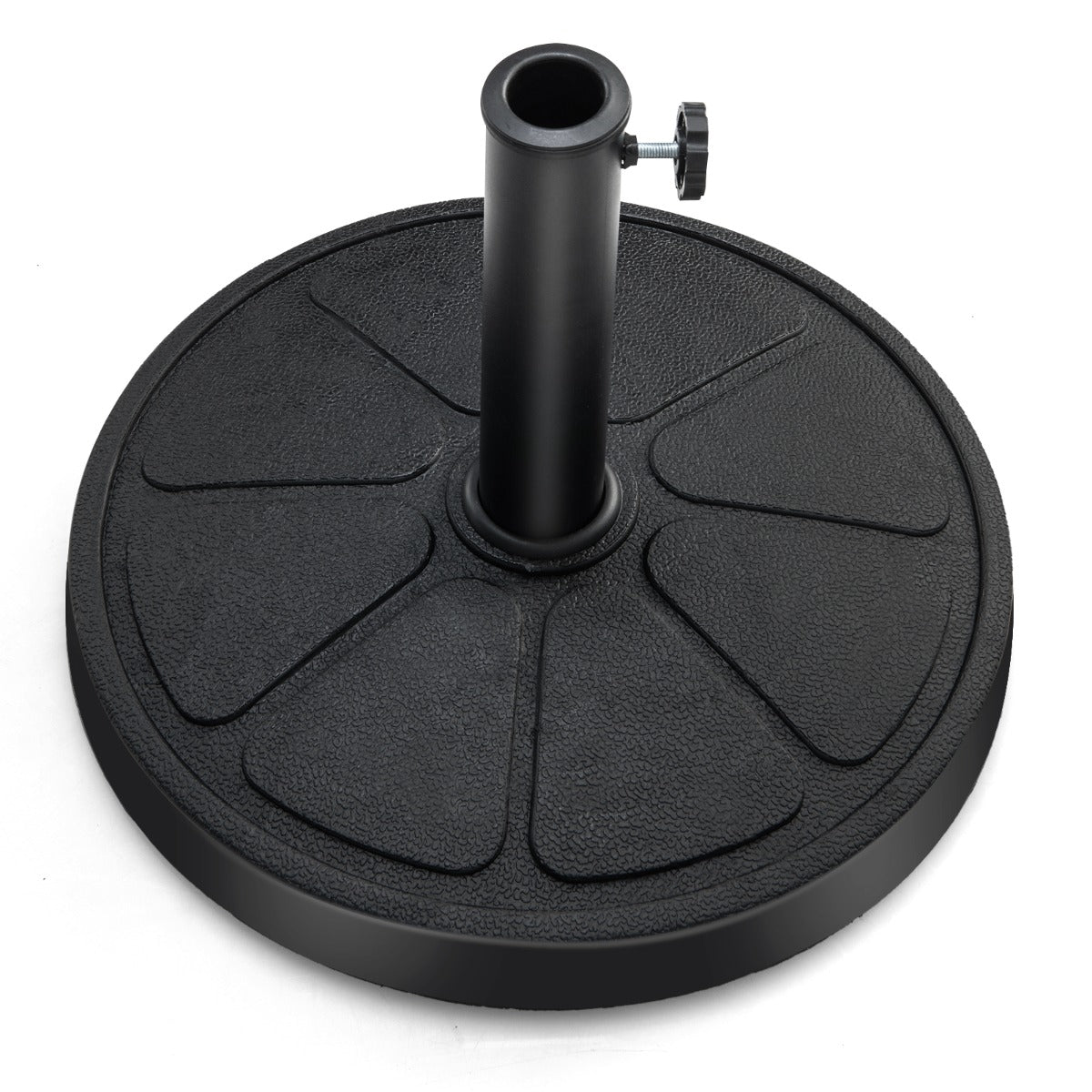 LIVSK Ronde Parasolstandaard - Diameter 45 cm - Geschikt voor 38/48 mm Parasols - Weerbestendig - Zwart