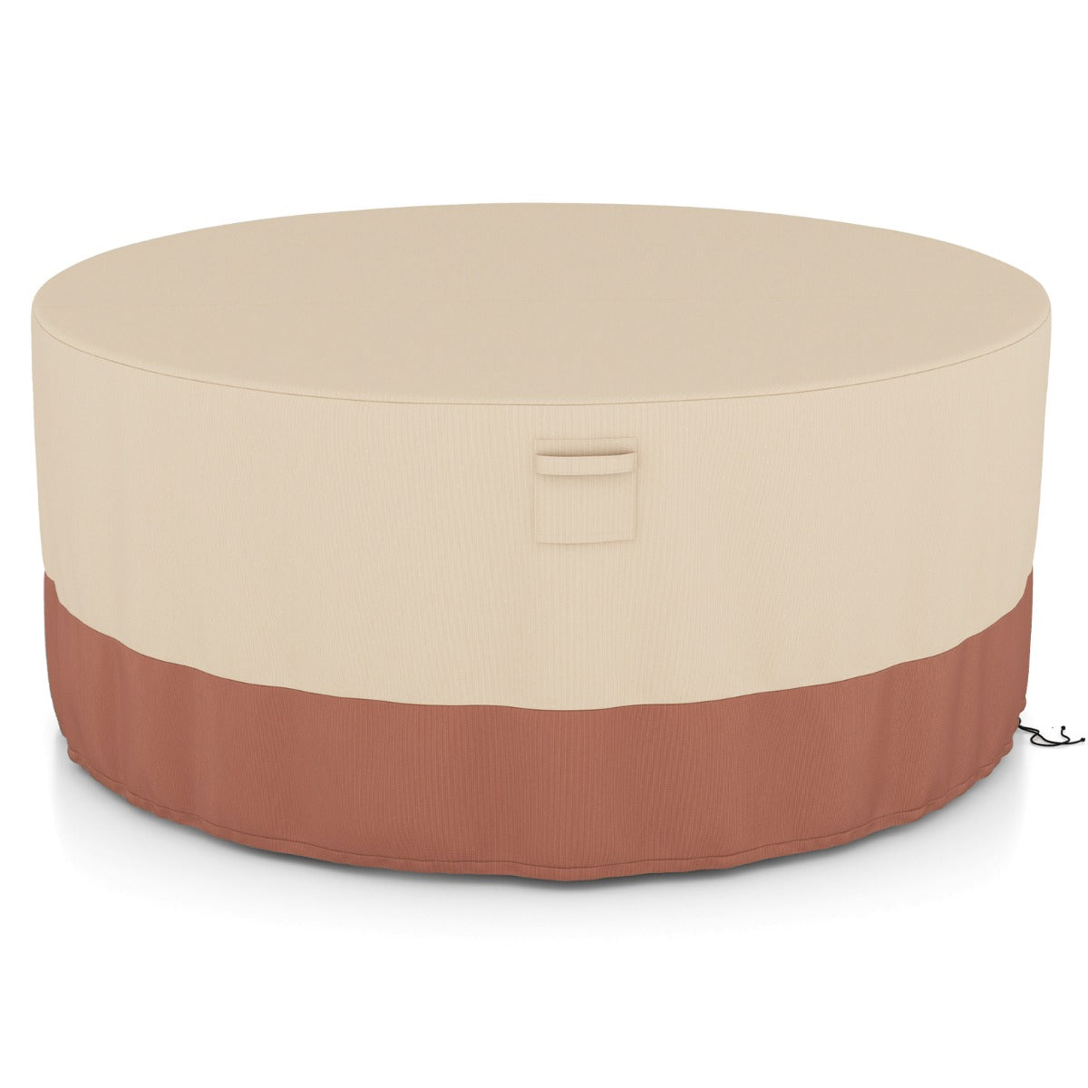 LIVSK Ronde Terrasmeubelhoes - Duurzaam Polyester met PU-coating - Ventilatieopeningen - Verstelbare Gespen - 158/183/213 cm -