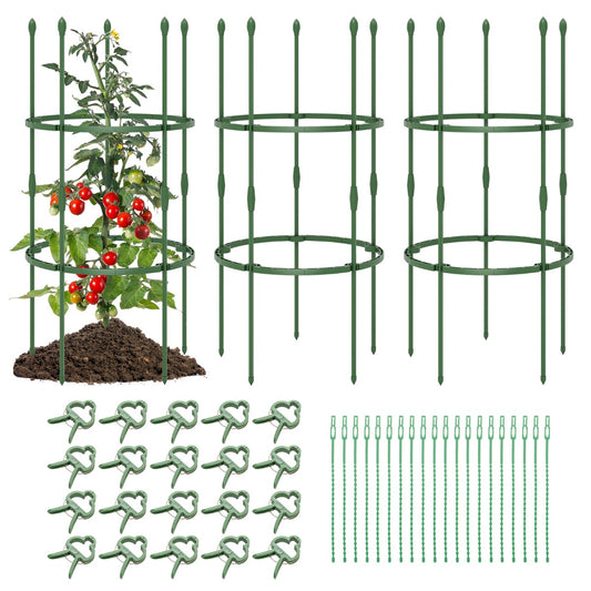LIVSK Tuinprieeltjes Set - Verstelbaar voor Klimplanten - Roestbestendig - Eenvoudige Installatie - 50 x 102 cm - Groen