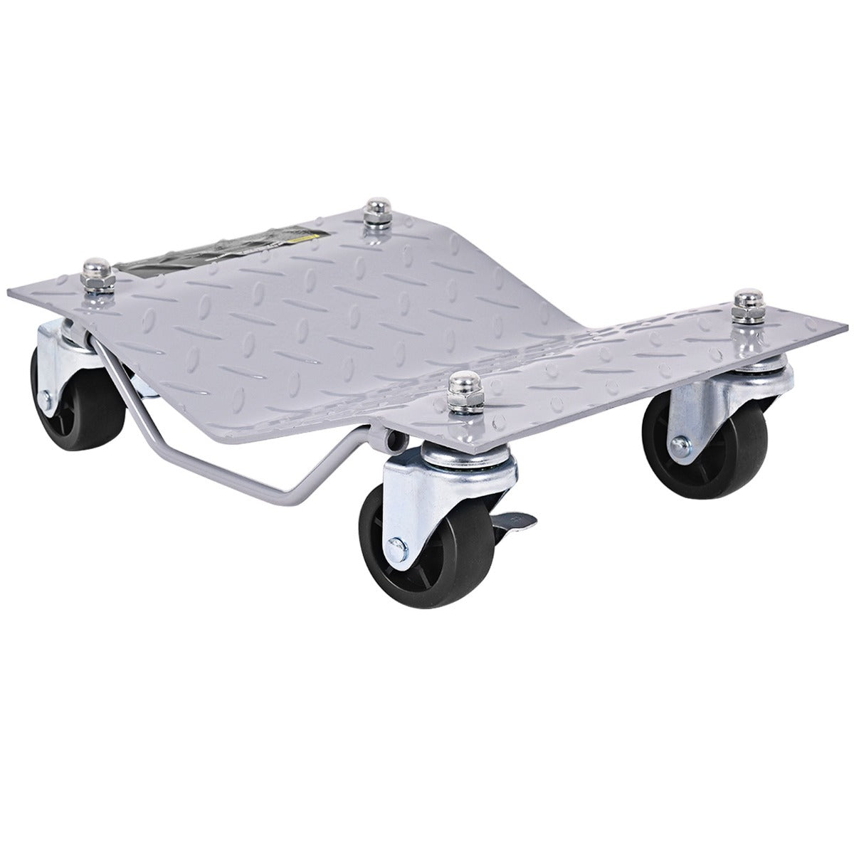 LIVSK 4-Wiel Autowiel Dolly Set - Capaciteit 680 kg per trolley - 360-graden zwenkwielen - Duurzaam - 40,5 x 30 cm - Grijs