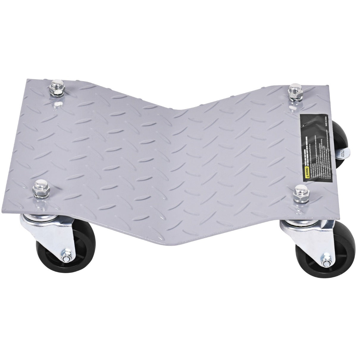 LIVSK 4-Wiel Autowiel Dolly Set - Capaciteit 680 kg per trolley - 360-graden zwenkwielen - Duurzaam - 40,5 x 30 cm - Grijs