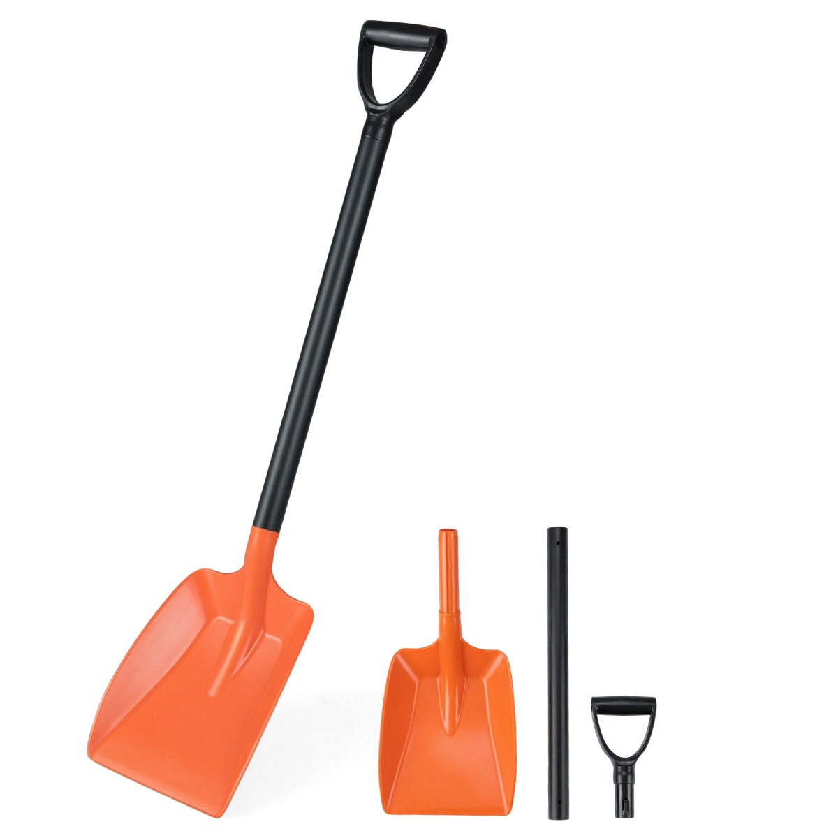 Livsk costway sneeuwschuiver draagbare transferschuiver 09 kg lichte sneeuwschuiver met robuuste aluminium steel en ergonomische handgreep