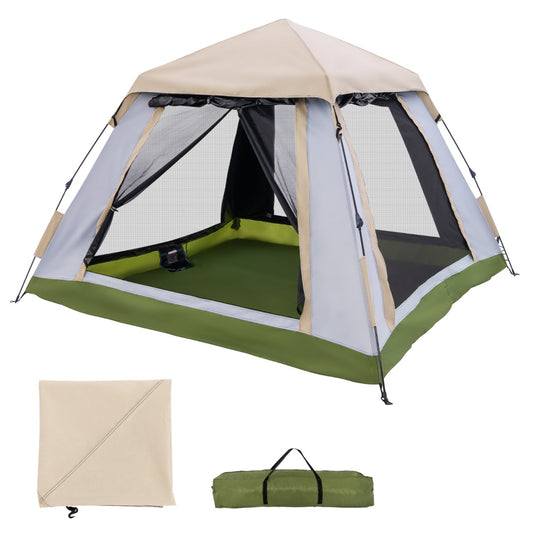 Livsk costway snel op te zetten pop up tent met afneembare luifel twee gaasramen en twee deuren met ritssluiting inclusief draagtas