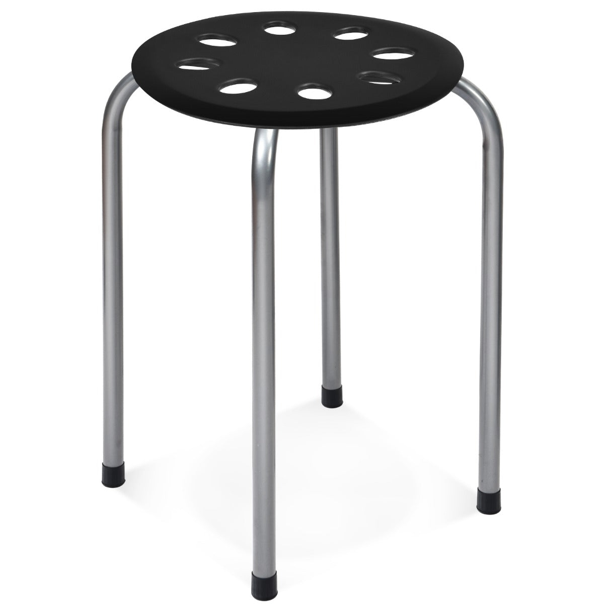 LIVSK Stapelbare Klaslokaal Eetkamerkrukken Set van 6 - Anti-slip - Ventilatiegaten - Draagvermogen 100 kg - 30 x 30 x 44,5 cm -