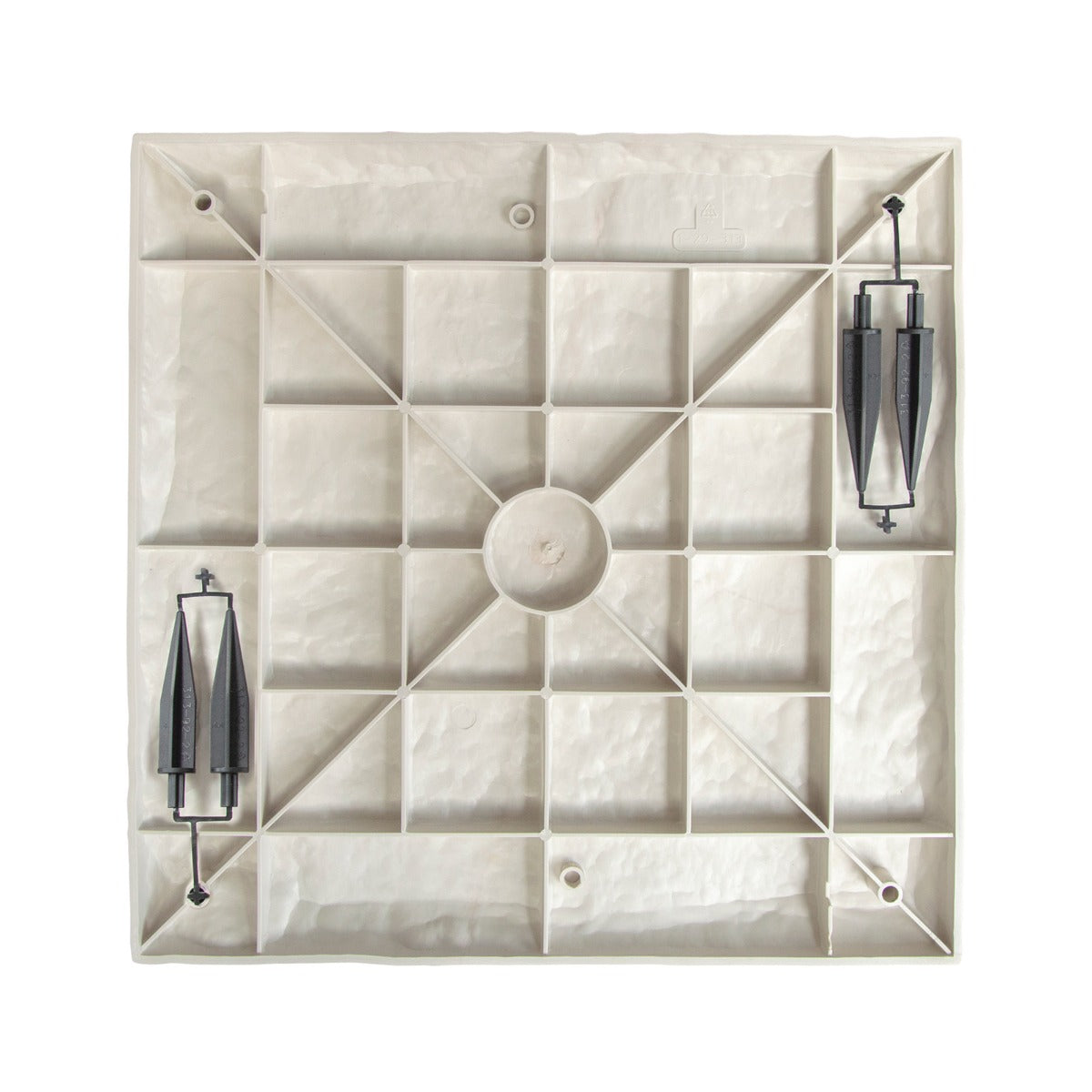 LIVSK Polypropyleen Stapstenen Set van 8 - Lichtgewicht en Weerbestendig - Antislip - 39,5 x 39,5 cm - Beige