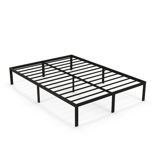 LIVSK ijzeren bedframe - Duurzaam en stevig - Ondersteunt tot 300 kg - Eenvoudige montage - 200 x 140 x 36 cm - Zwart