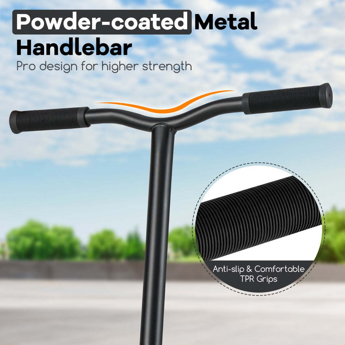 LIVSK Professionele Stuntstep - 110 mm PU-wielen - Aluminium Dek - 100 kg Belastbaar - Veilige Rijervaring - Zwart/Groen/Geel