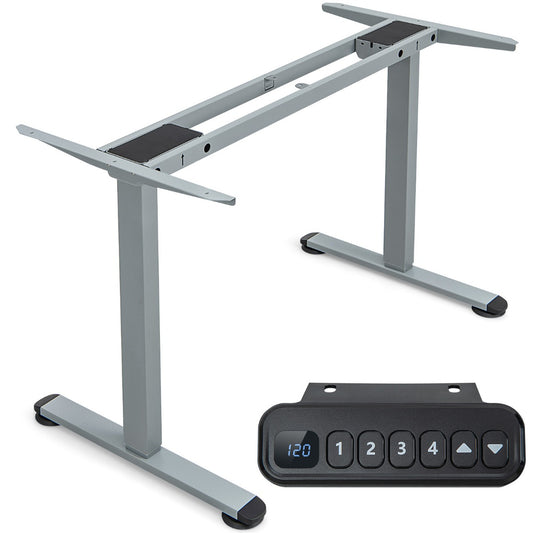 LIVSK Elektrisch Verstelbaar Bureau Frame - Dubbel Motorsysteem - Geheugenfunctie - Draagvermogen 80 kg - 72-120 cm - Zwart