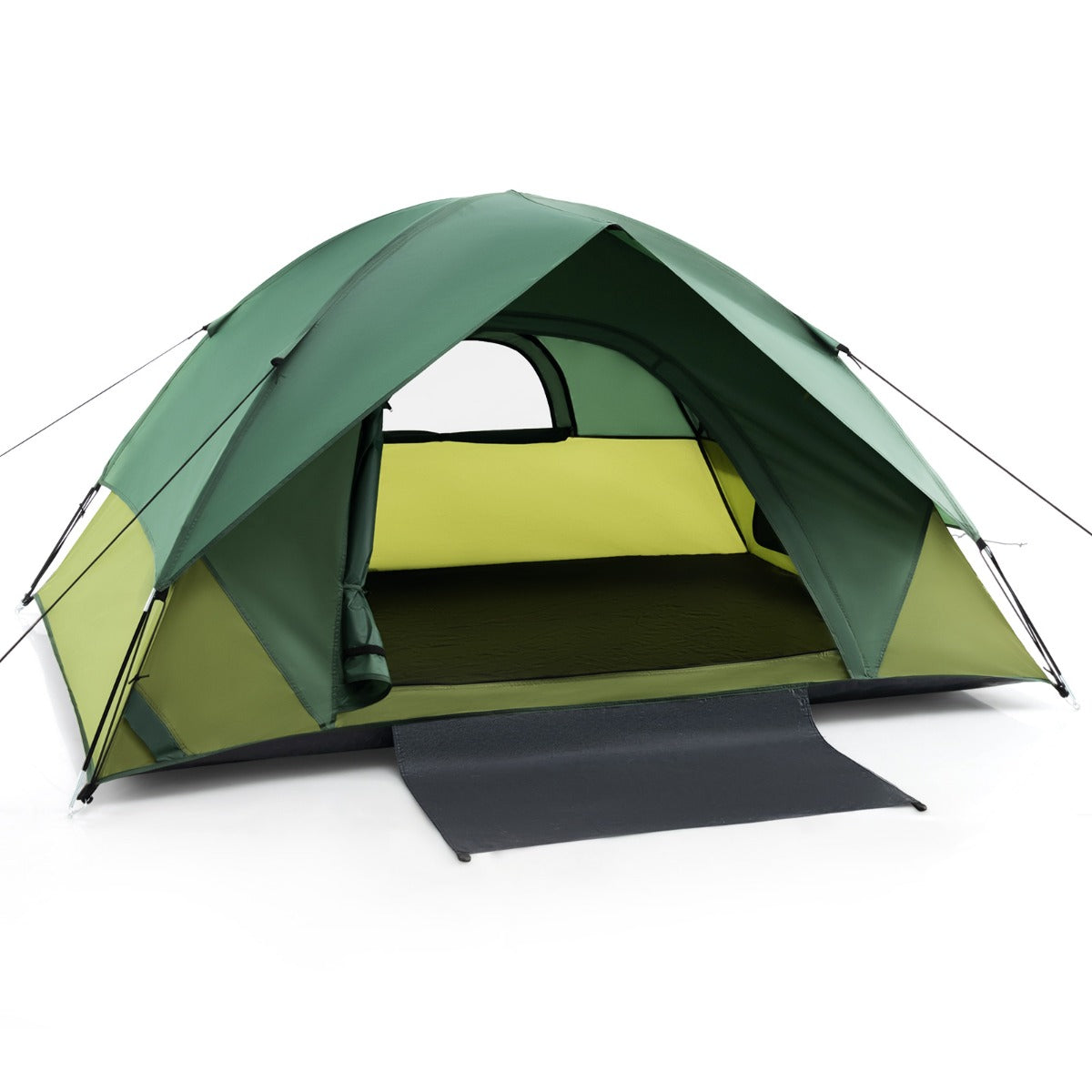 LIVSK Lichtgewicht Campingtent voor 2 Personen - Waterdicht met Afneembare Regenhoes - Ventilerend en Winddicht - Groen