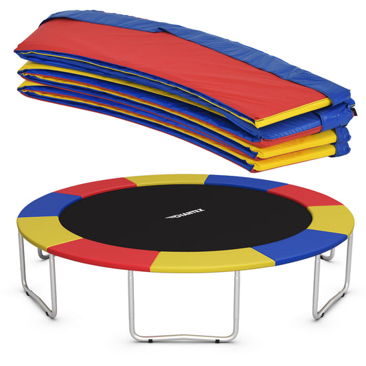 Livsk costway trampoline matras 427cm x 427cm x 10cm trampoline oefening fitness gymnastiek trampoline pad kleurrijk