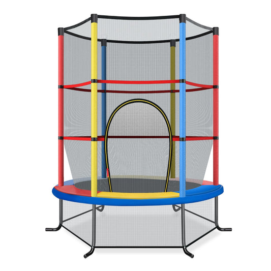LIVSK Peutert trampoline - 360° Veiligheidsnet - 30 Spankoorden voor Springplezier - Tot 135 kg - Diverse kleuren