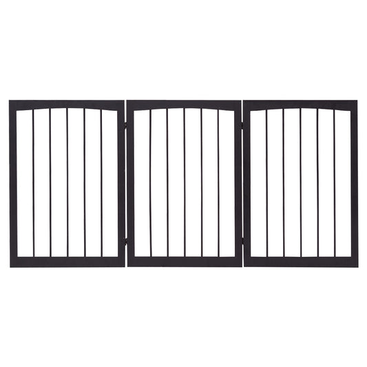 LIVSK Opvouwbare Veiligheidsbarrière - Hoogwaardig Grenenhout - Eenvoudige Montage - Duurzaam en Decoratief - 160 x 1,2 x 76 cm -