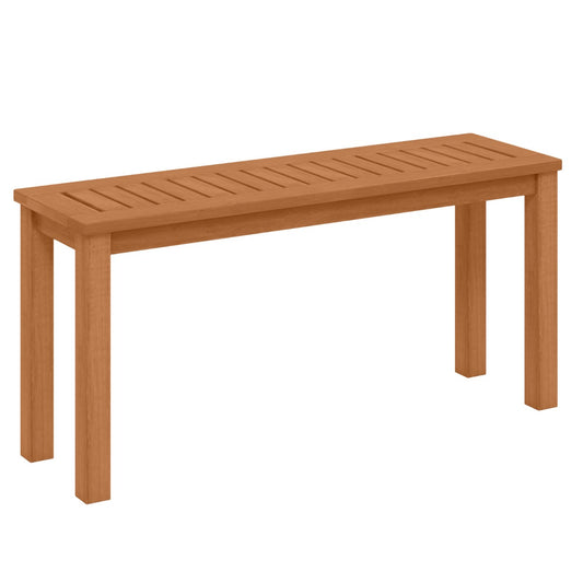 LIVSK Tuinbank van Massief Hout - Teakolieafwerking - Luchtcirculatie - Stabiele Zitgelegenheid - Tot 150 kg - Naturel
