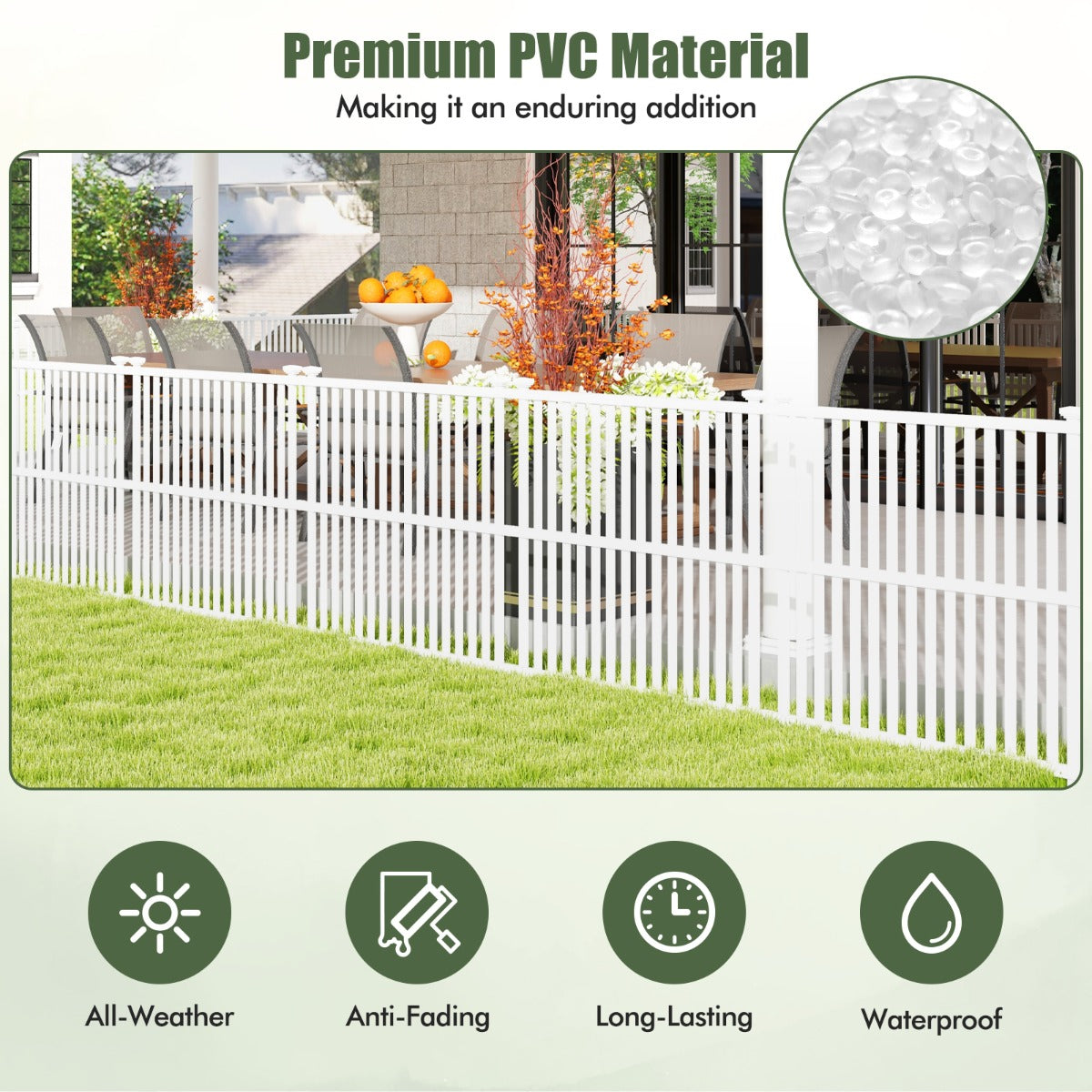 LIVSK Airconditioningschutting 2-delig - Flexibele Verbindingen - Eenvoudige Installatie - Duurzaam PVC - 113 x 114 cm - Wit