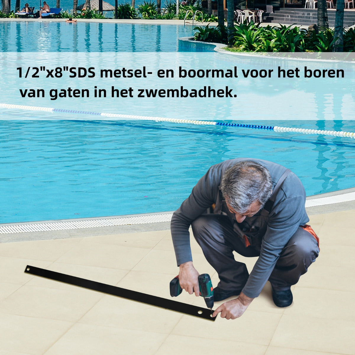 LIVSK Zwembadhek voor Kinderen - Veiligheidsomheining - Uitbreidbaar en Ruimtebesparend - Flexibel Ontwerp - 360 x 125 cm - Zwart