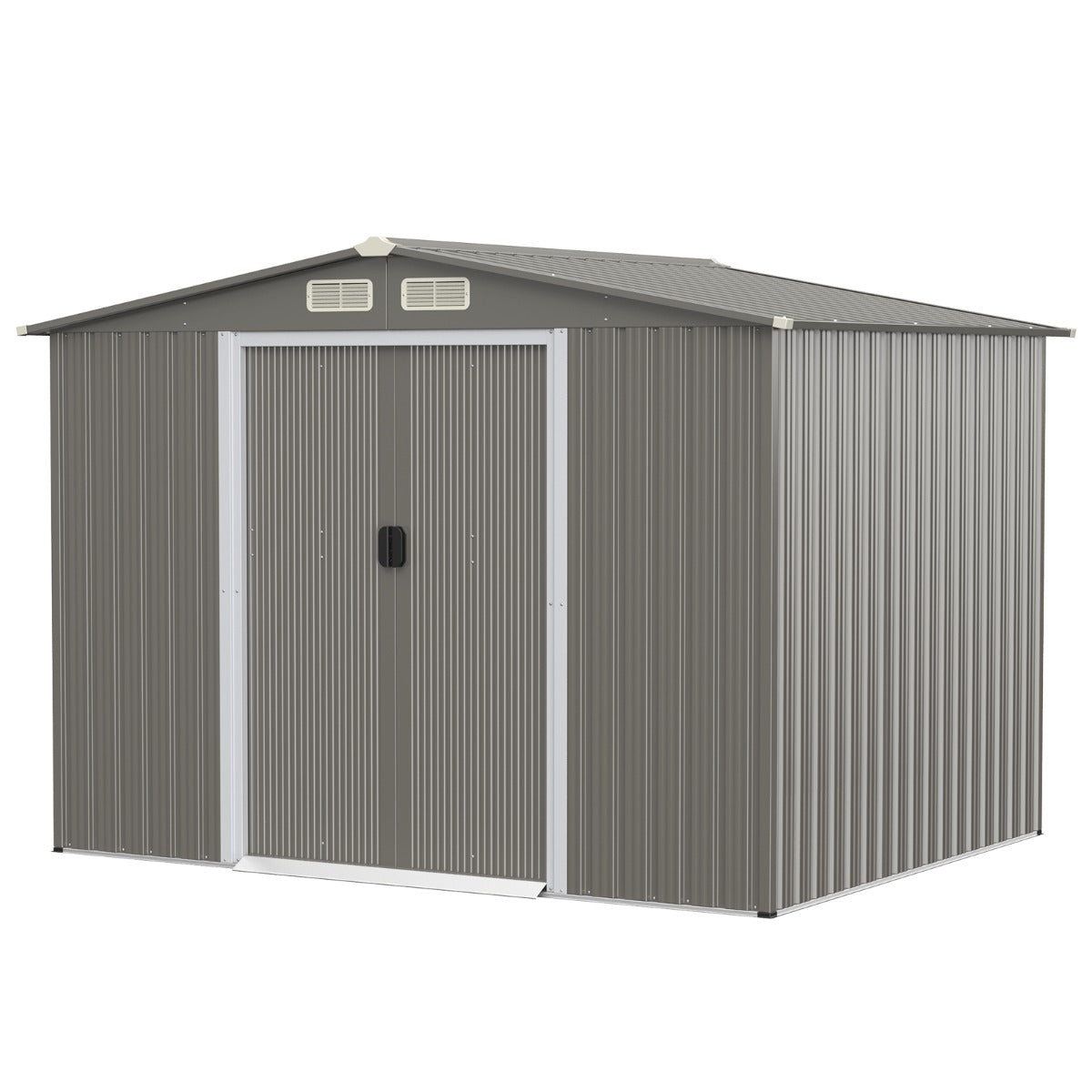 LIVSK Gereedschapsschuur van Gegalvaniseerd Staal - Ruimte voor Fietsen en Gereedschap - Ventilatieopeningen - 260 x 207 x 180 cm