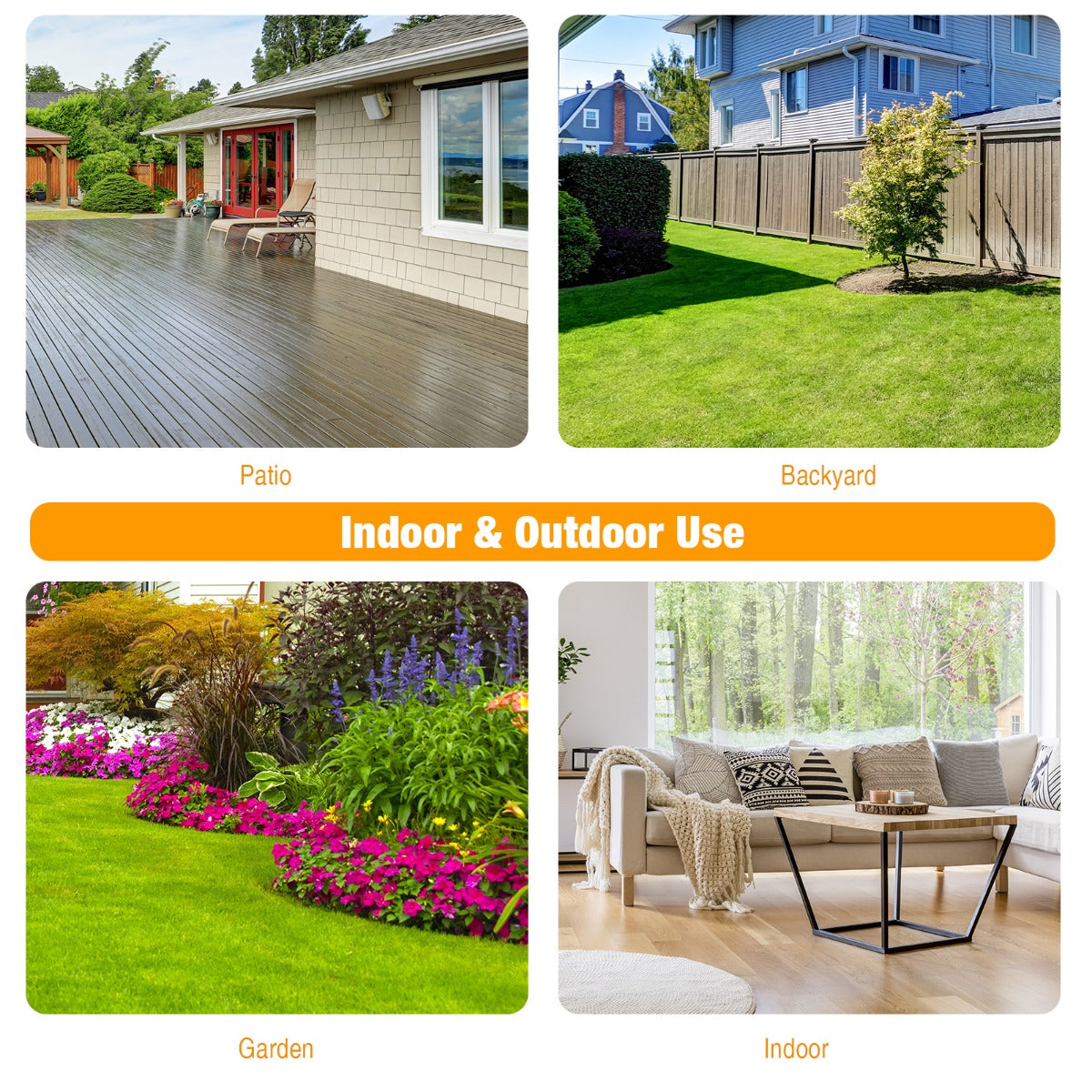 LIVSK Ronde Terrastafel - Gehard Glas - Parasolgat - Robuust Metaal - Draagvermogen 50 kg - 70 x 71 cm - Zwart + Transparant