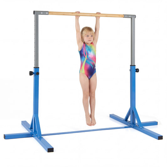 Livsk costway turnstang horizontale turnstang in hoogte verstelbaar tot 12 standen met een metalen frame en antislipvoet