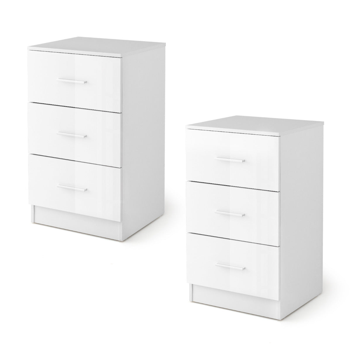LIVSK 3-laden archiefkast - Opbergruimte voor A4-bestanden - Ergonomische handgrepen - Stevige houten constructie - Wit