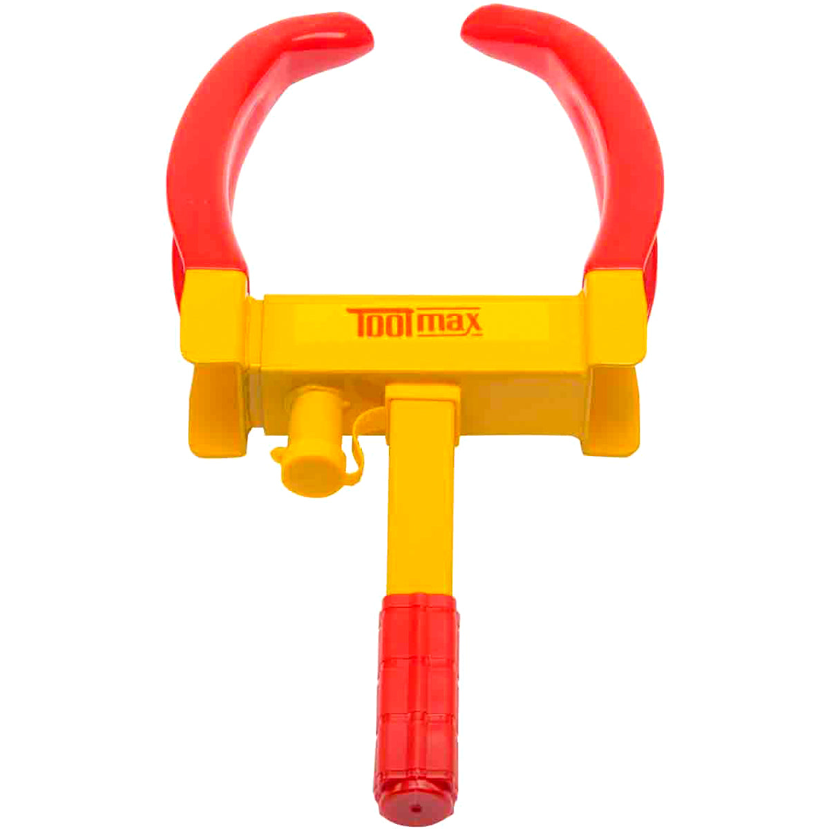 LIVSK Robuust Bandenslot - Zwaar Staal met Zachte Coating - Geschikt voor 178-280 mm Banden - Inclusief 3 Sleutels - Rood-Geel