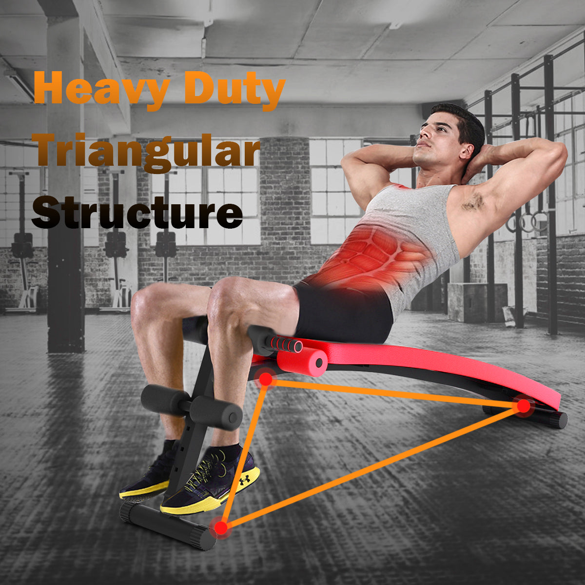Livsk costway verstelbare gewicht bank opvouwbare workout bank voor het hele lichaam fitness krachttraining bank schuine bank sit upbank rood 5