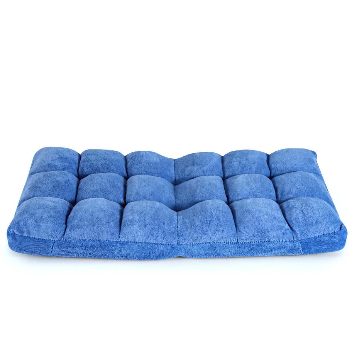 LIVSK Verstelbare Vloerstoel - 14 Standen Rugleuning - Opvouwbaar en Lichtgewicht - Geen Montage Nodig - 105 x 56 x 15 cm - Blauw