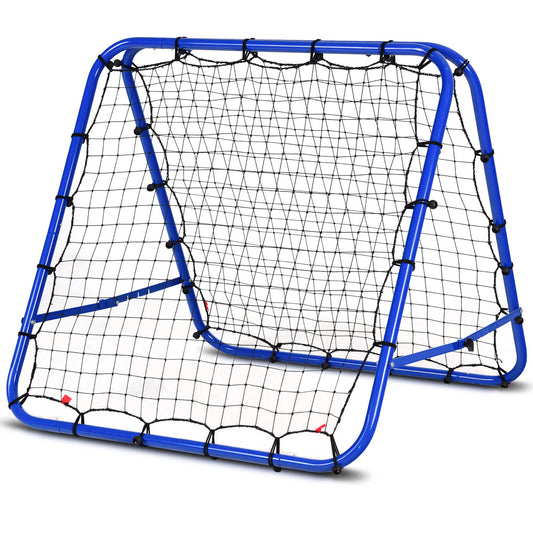 Livsk costway voetbal rebounder opvouwbaar reboundnet met verstelbare hoek voetbal trainingsnet