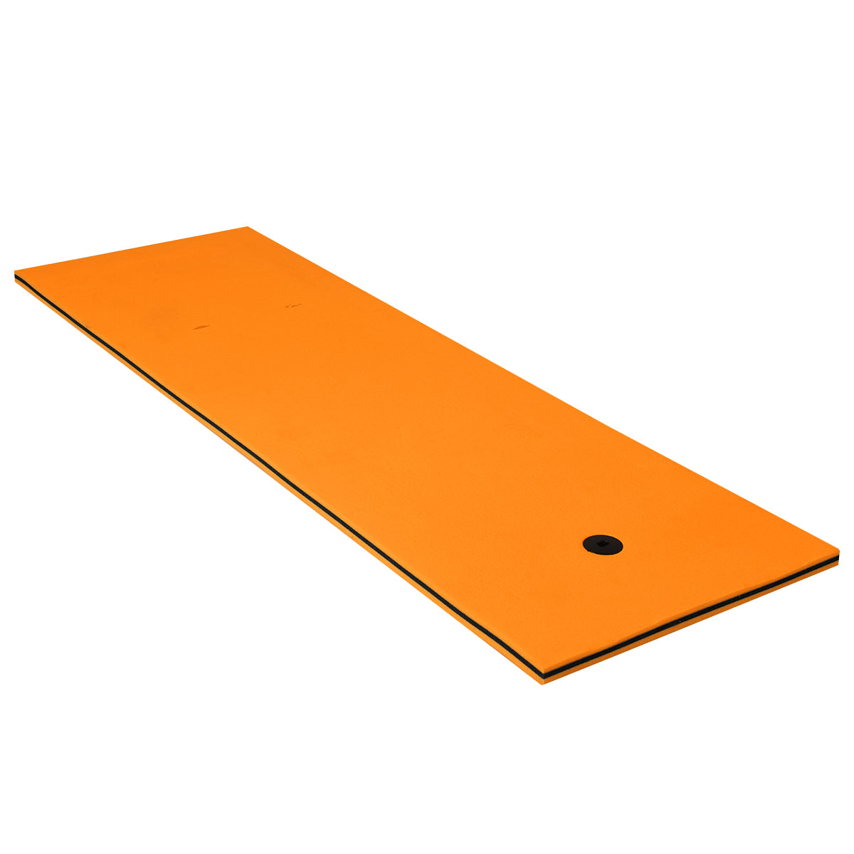 LIVSK Drijvende Watermatras - 3-laags Scheurvast XPE-schuim - Draagvermogen 60 kg - Oprolbaar Kussen - 210 x 66 cm - Oranje +