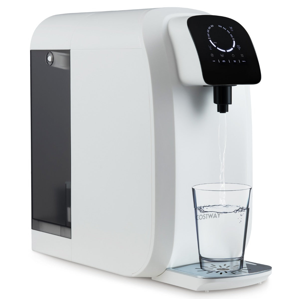 Livsk costway werkblad omgekeerde osmose waterfilter 5 traps roppc waterfiltratiesysteem met uv licht draagbare waterzuiveraar