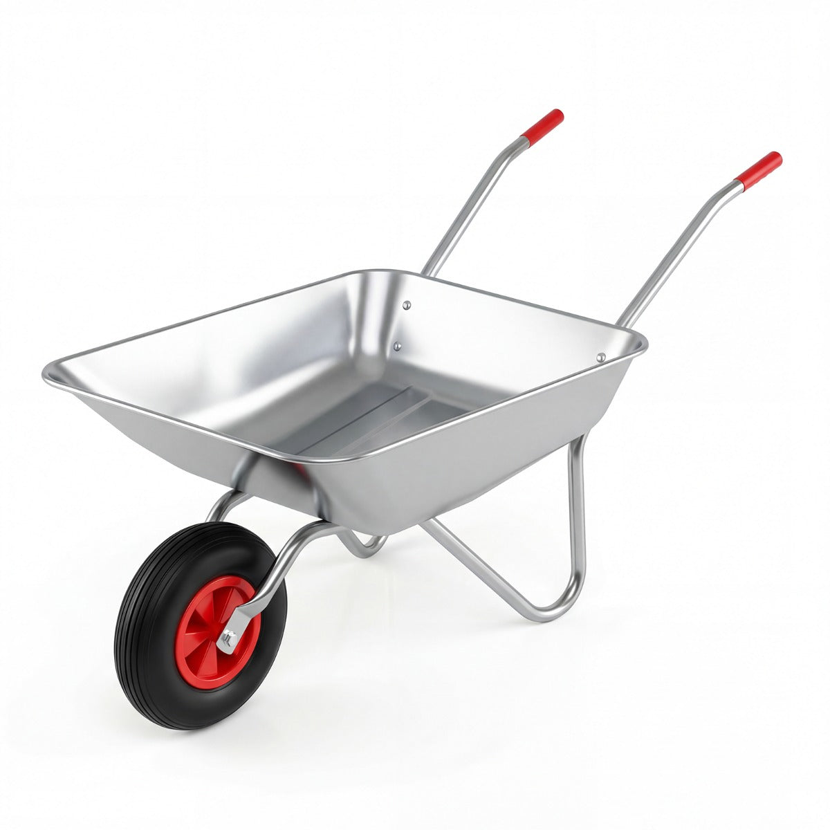 Livsk costway wielkar multifunctionele tuinkar met 2 handgrepen en grote rubberen band stevige metalen kiepwagen 1
