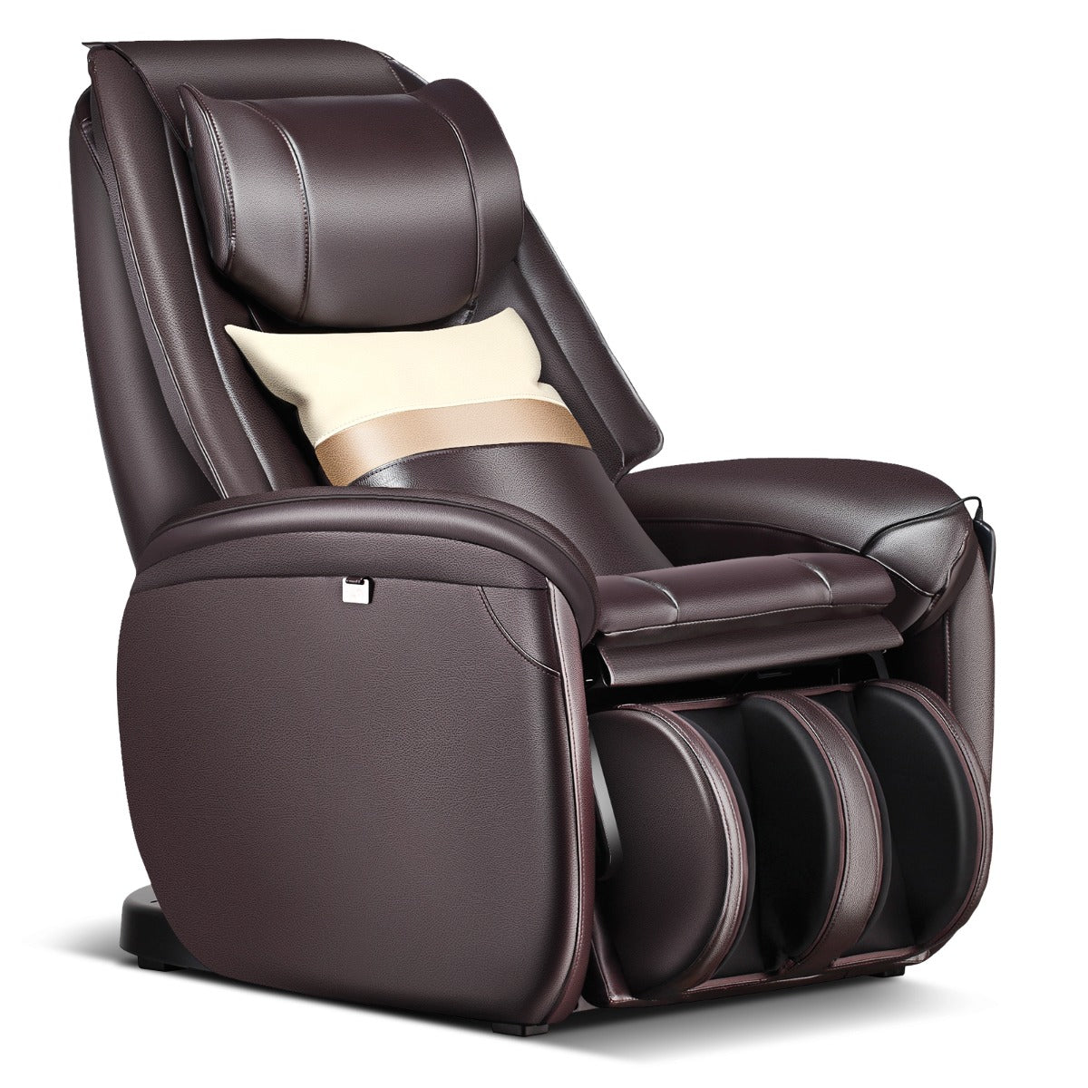 LIVSK Massagestoel - 8 Automatische Modi - Lichaamsdetectie - Rugverwarming - Voetensteun met Airbags - 115 x 75 x 106 cm - Bruin