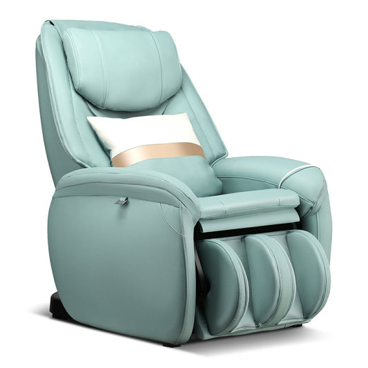 LIVSK Shiatsu-massagestoel - 8 Automatische Modi - Lichaamsdetectie - Rugverwarming - Omkeerbare Voetensteun - Groen