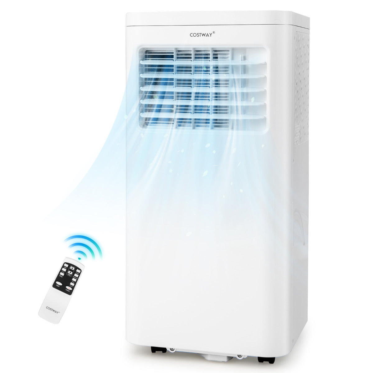 LIVSK Draagbare Airconditioner - 9000 BTU - 4 Bedrijfsmodi - Afstandsbediening - Inclusief Raaminbouwset - Wit