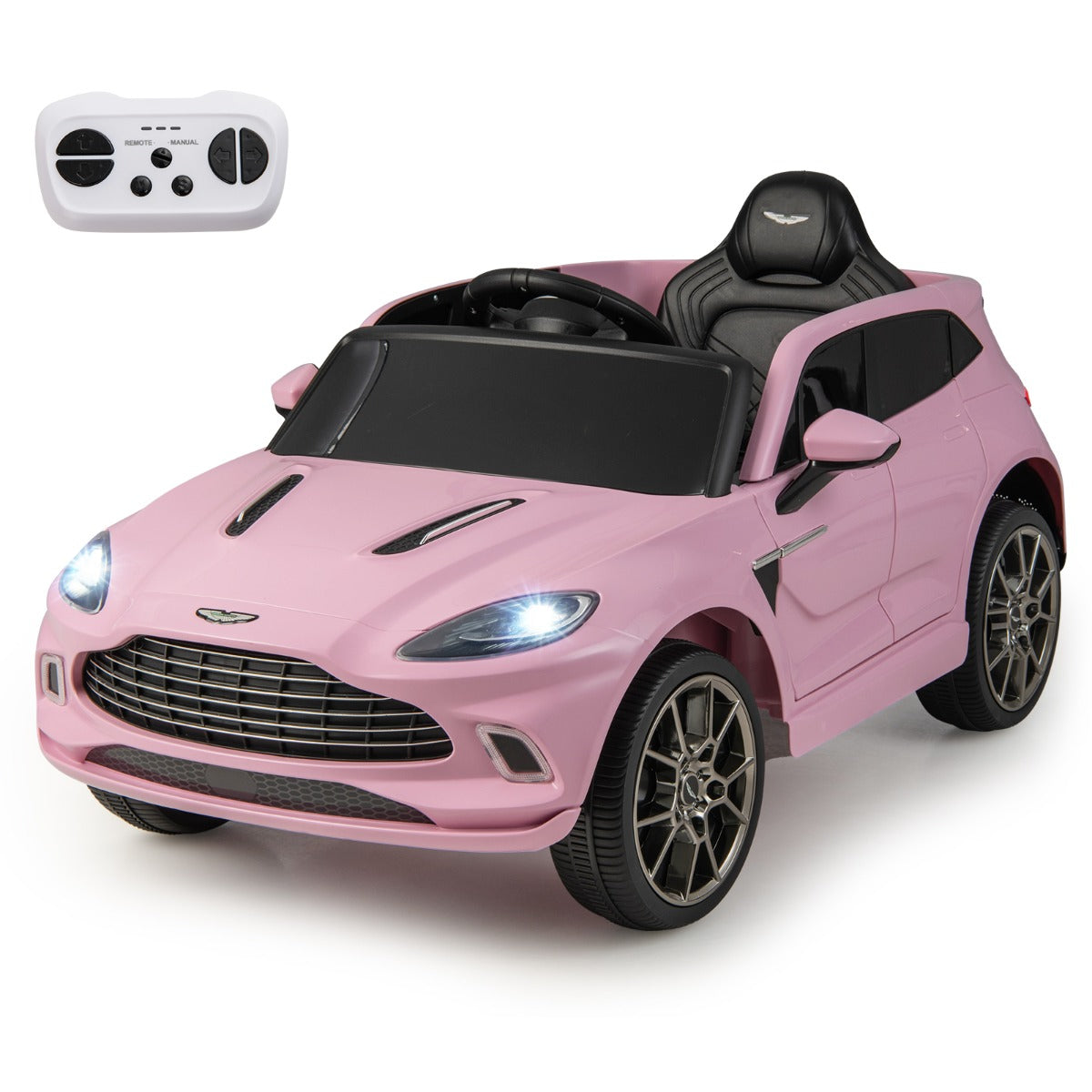 LIVSK Elektrische Kinderauto - 12V Accu - Afstandsbediening - Muziekfunctie - Geschikt voor 3-8 jaar - Roze