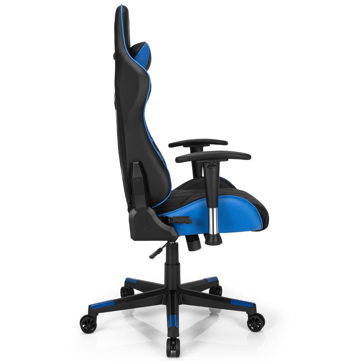 LIVSK Gamingstoel - Verstelbare Rugleuning 90°-160° - Ergonomisch met Hoofdsteun en Lendenkussen - 71 x 73 x 125-135 cm -