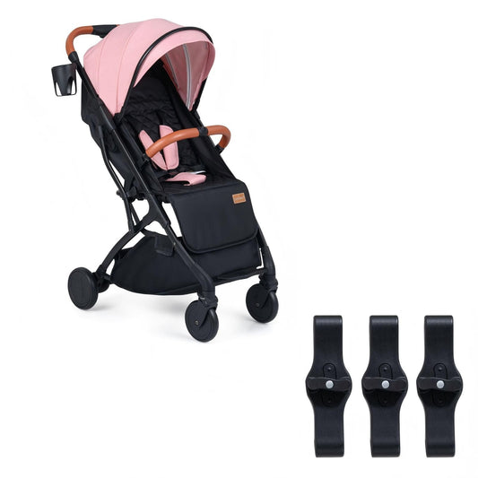LIVSK Kinderwagen - Eenvoudig Opvouwbaar - Verstelbare Rugleuning - Geavanceerde Vering - Inclusief Regenbescherming -