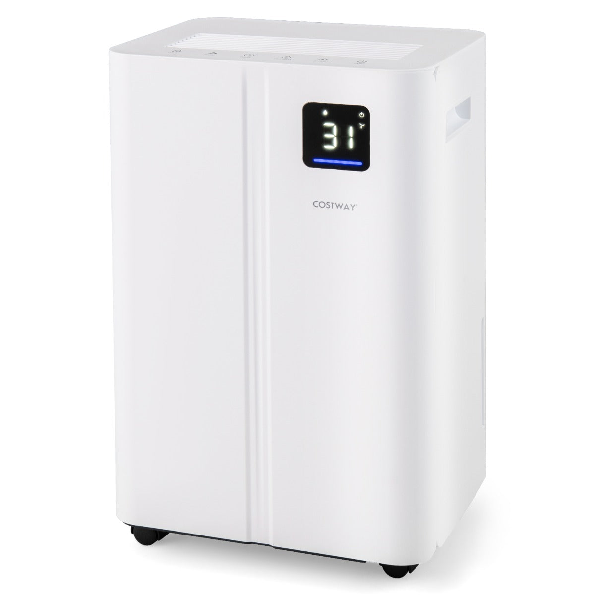 LIVSK Luchtontvochtiger - 25,5 L/dag - 3 Bedrijfsmodi - LED-display - 24-uurs timer - Voor Ruimtes tot 25 m² - Wit