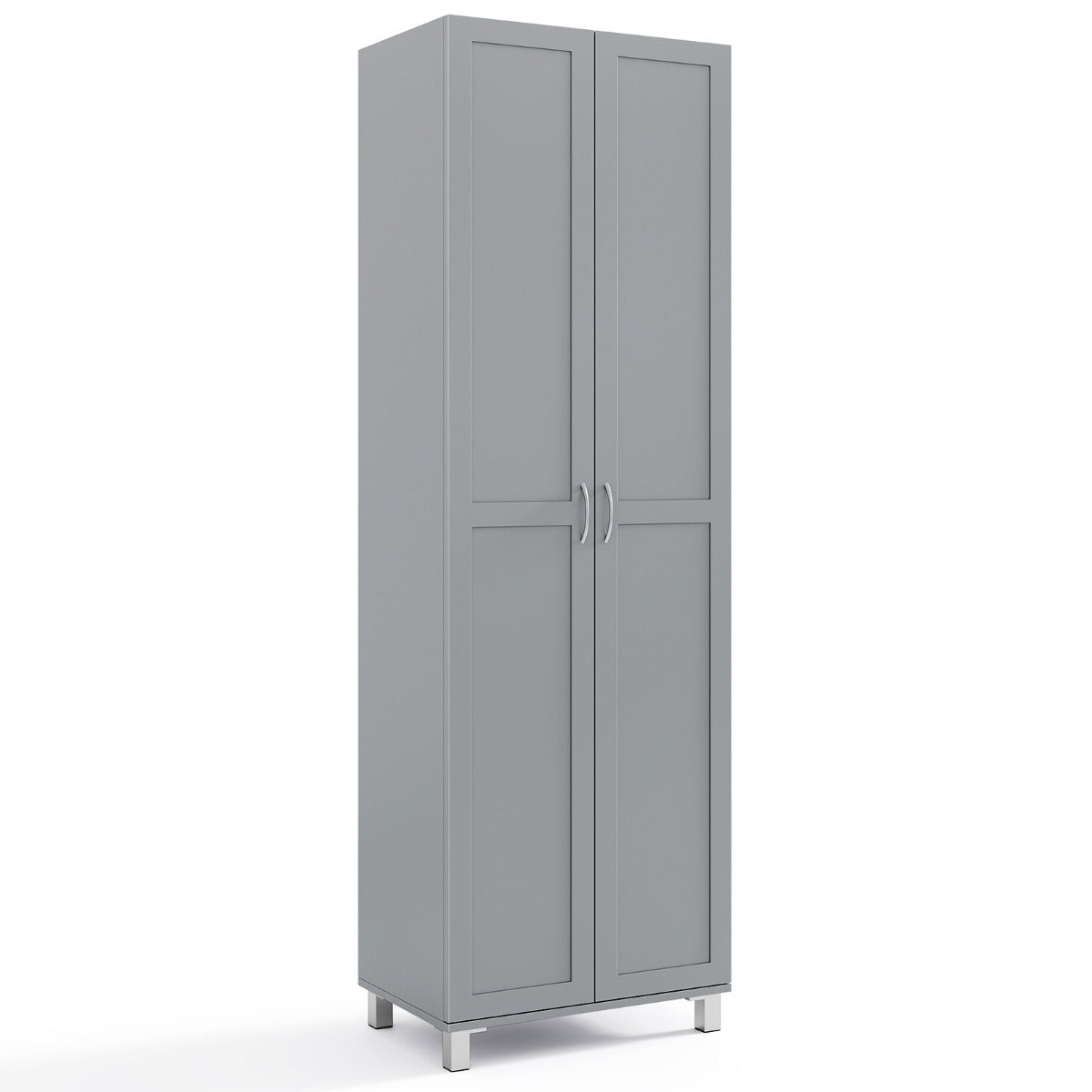 LIVSK Opbergkast - 5 Planken - Verstelbare Plank - Ultrastabiele Structuur - Voor Woonkamer/Slaapkamer - Grijs